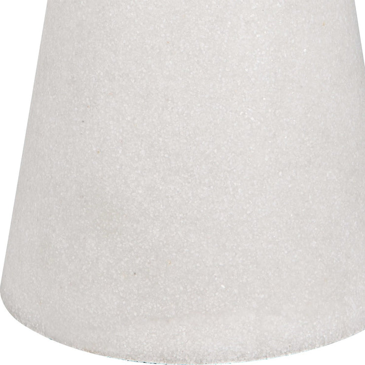 Uttermost Sharma Ivory Stone Table Lamp With White Linen Shade