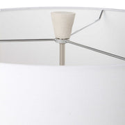 Uttermost Sharma Ivory Stone Table Lamp With White Linen Shade