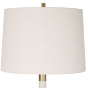 Uttermost Marille Ivory Stone Table Lamp With Light  Khaki Shade