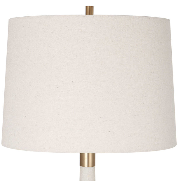 Uttermost Marille Ivory Stone Table Lamp With Light  Khaki Shade