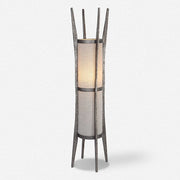 Uttermost Fortress Textured Cast Iron Accent Lamp