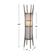 Uttermost Fortress Textured Cast Iron Accent Lamp