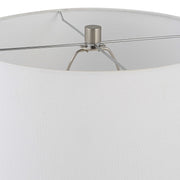 Uttermost Rosa Blush Pink Glass Table Lamp With White Shade