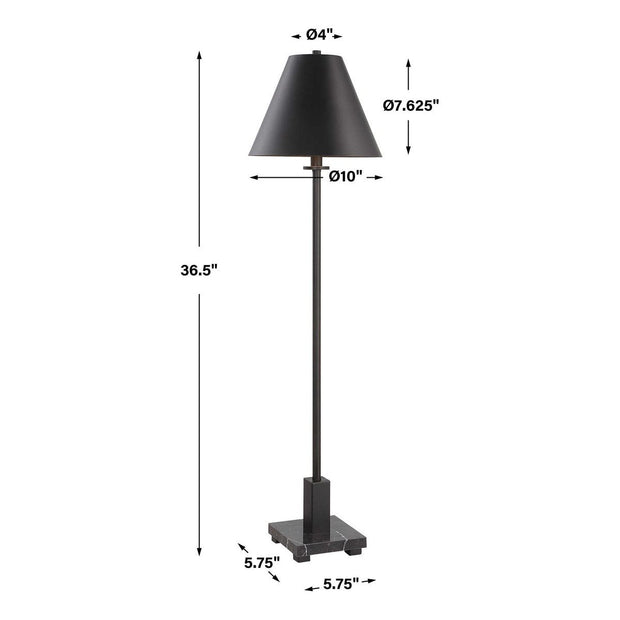 Uttermost Pilot Black Buffet Lamp