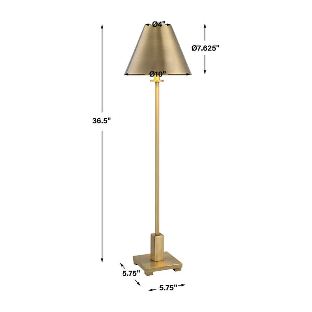 Uttermost Pilot Brushed Brass Buffet Lamp