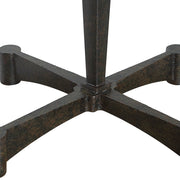 Uttermost Counteract Aged Black Iron Floor Lamp With White Linen Shade
