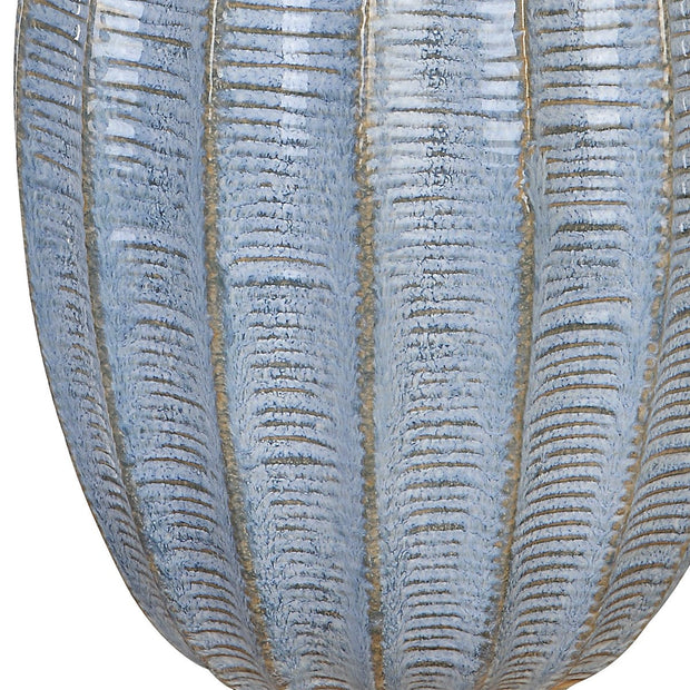 Uttermost Veston Cornflower Blue Table Lamp With White Linen Shade