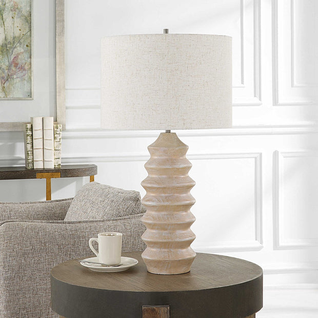 Uttermost Uplift Table Lamp With Oatmeal Linen Shade