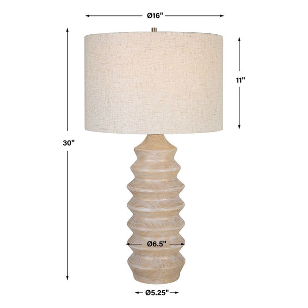 Uttermost Uplift Table Lamp With Oatmeal Linen Shade