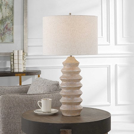 Uttermost Uplift Table Lamp With Oatmeal Linen Shade