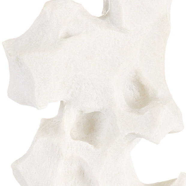 Uttermost Remnant White Stone Table Lamp With Linen Shade