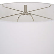 Uttermost Remnant White Stone Table Lamp With Linen Shade