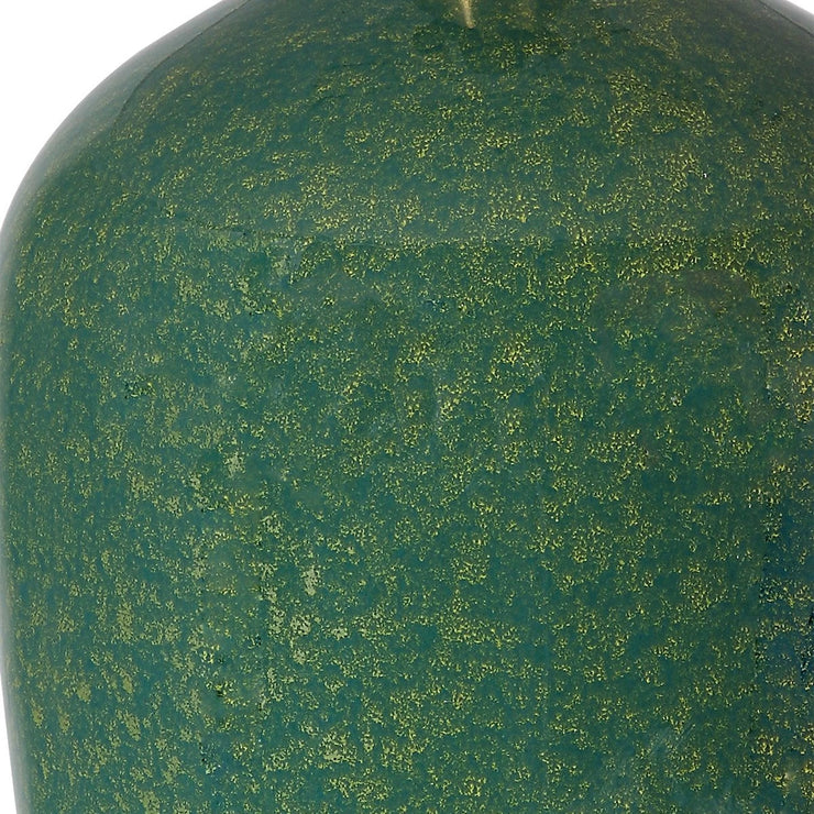 Uttermost Verdell Mossy Green Ceramic Table Lamp With White Linen Shade