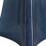 Uttermost Teramo Blue Ceramic Table Lamp With White Linen Shade