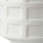 Uttermost Window Pane Chalk White Glaze Ceramic Table Lamp With Linen Shade