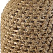 Uttermost Kendari Natural Knotted Rope Table Lamp With White Linen Shade