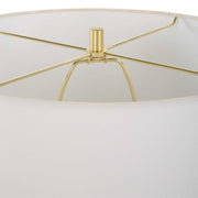 Uttermost Wrenley Off-White Glazed Porcelain Table Lamp With White Linen Shade