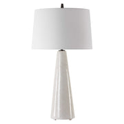 Uttermost Loire Cream Glazed Ceramic Table Lamp With White Linen Shade