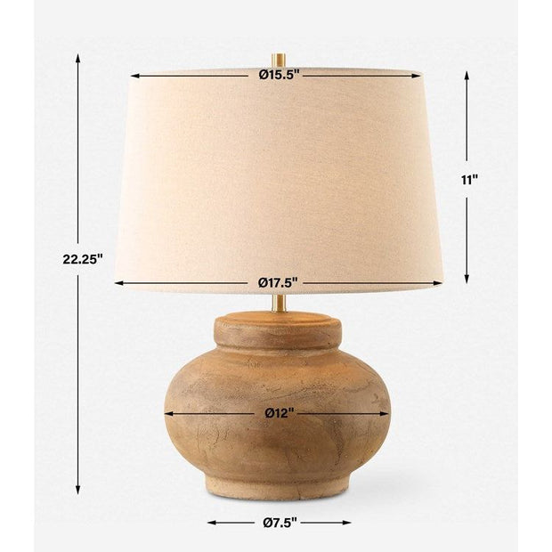 Uttermost Urbino Table Lamp With Natural Linen Shade