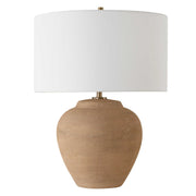 Uttermost Treviso Terracotta Table Lamp With White Linen Shade