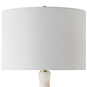 Uttermost Unify Polished Alabaster Table Lamp With White Linen Shade