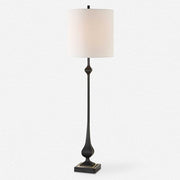 Uttermost Hightower Buffet Lamp With White Linen Shade