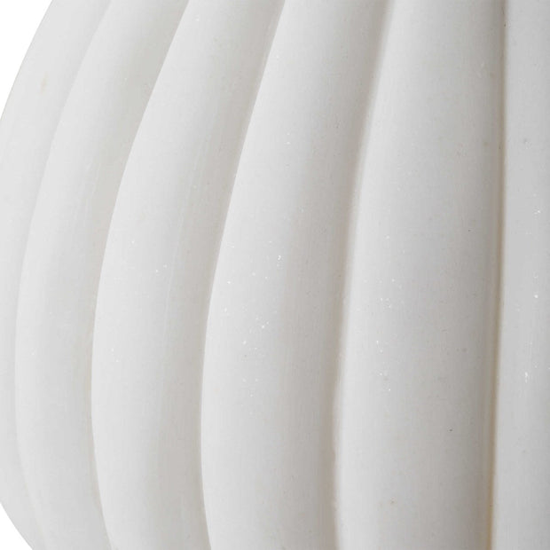 Uttermost Lynna Ivory Stone Table Lamp With White Linen Shade