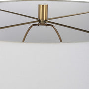 Uttermost Malaga Aged Bronze Ceramic Table Lamp With White Linen Shade