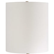 Uttermost Abyss Midnight Blue Ceramic Table Lamp With White Linen Drum Shade