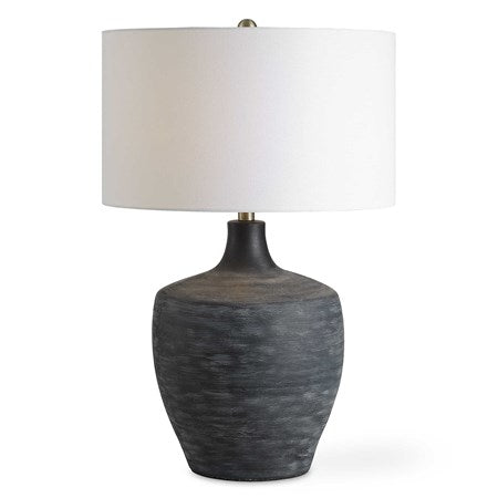 Uttermost Graphite Distressed Charcoal Table Lamp