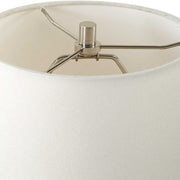 Uttermost Carafe Charcoal and Ivory Ceramic Table Lamp With Linen Shade