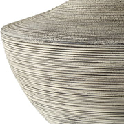 Uttermost Carafe Charcoal and Ivory Ceramic Table Lamp With Linen Shade