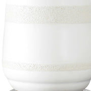 Uttermost Santino Crackled Ivory Ceramic Table Lamp With White Linen Shade
