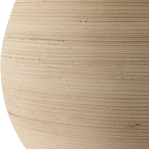 Uttermost Pueblo Ceramic Table Lamp With Light Beige Linen Shade