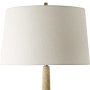 Uttermost Juliet Travertine Table Lamp With White Linen Shade