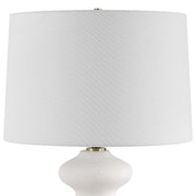 Uttermost Liora White Glazed Porcelain Table Lamp With Linen Shade