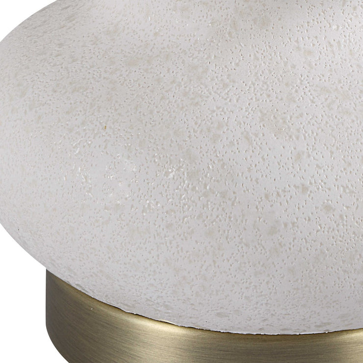 Uttermost Liora White Glazed Porcelain Table Lamp With Linen Shade