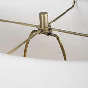 Uttermost Dapple Ceramic Table Lamp With White Linen Shade
