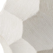 Uttermost On Edge Chalk White Glazed Textured Ceramic Table Lamp With White Linen Shade