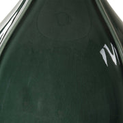 Uttermost Essex Hunter Green Crackled Glaze Ceramic Table Lamp With White Linen Shade