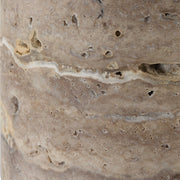 Uttermost Cortado Travertine Table Lamp With White Linen Shade