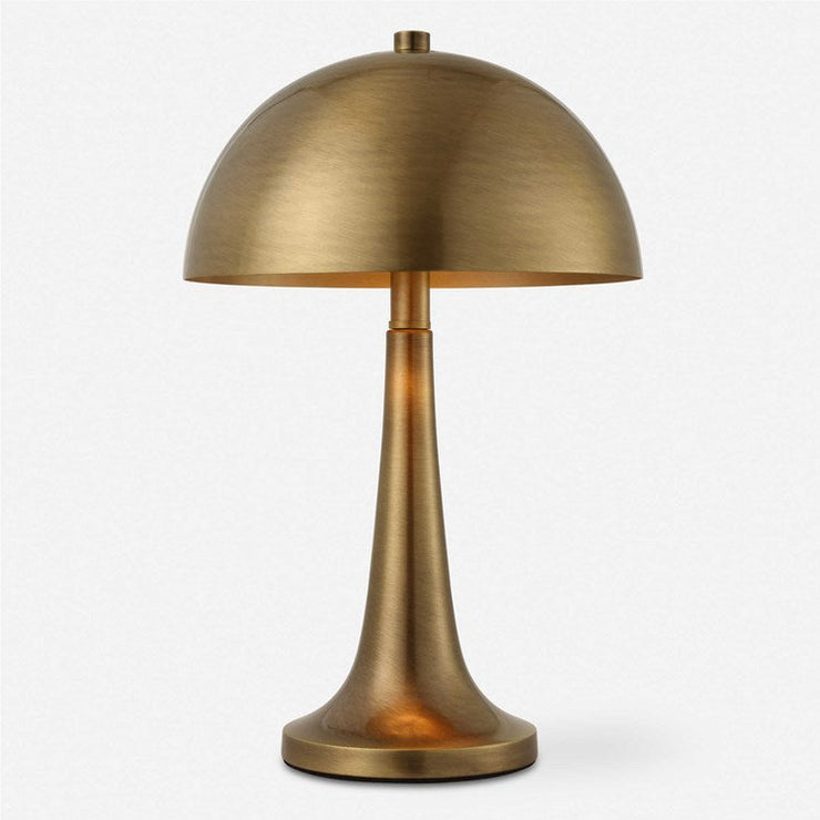 Uttermost Dame Antiqued Brass Iron Table Lamp