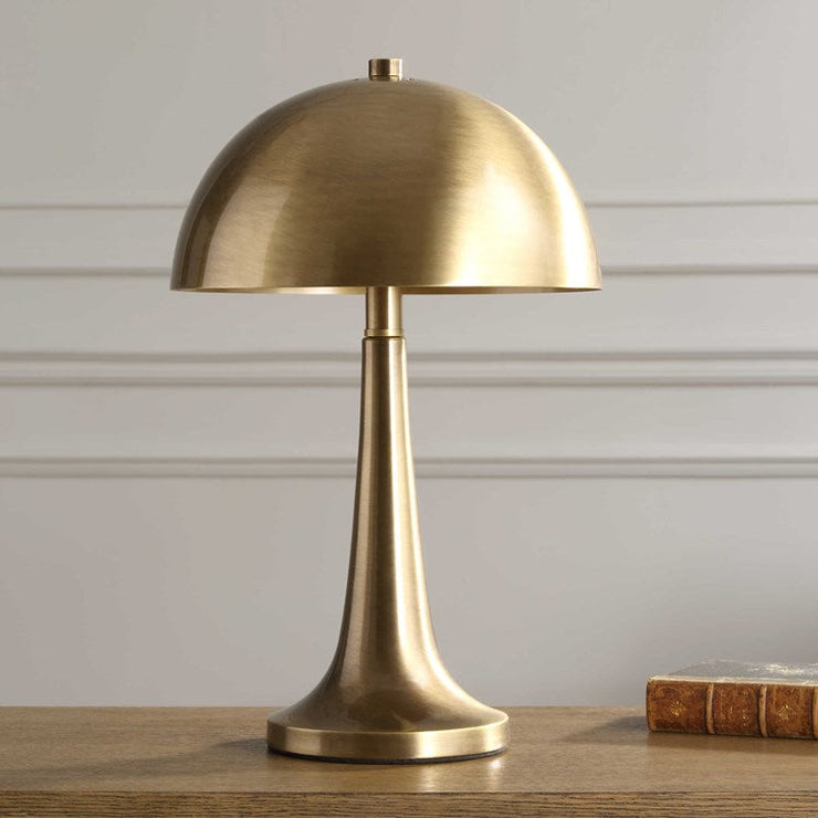 Uttermost Dame Antiqued Brass Iron Table Lamp