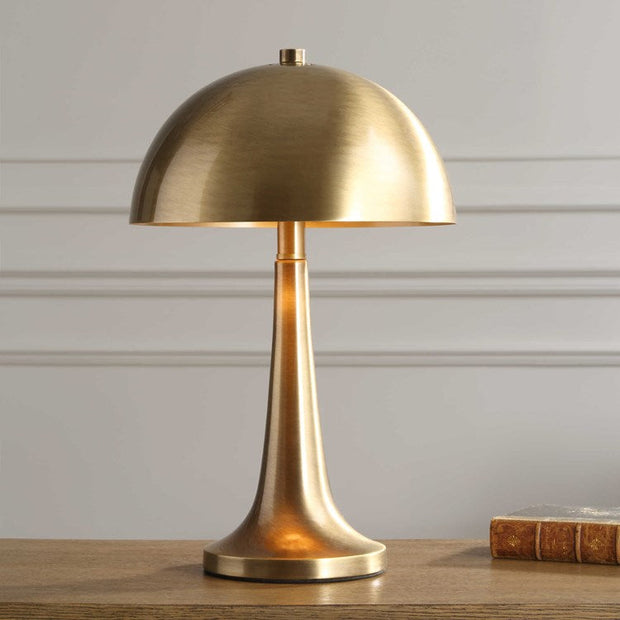 Uttermost Dame Antiqued Brass Iron Table Lamp