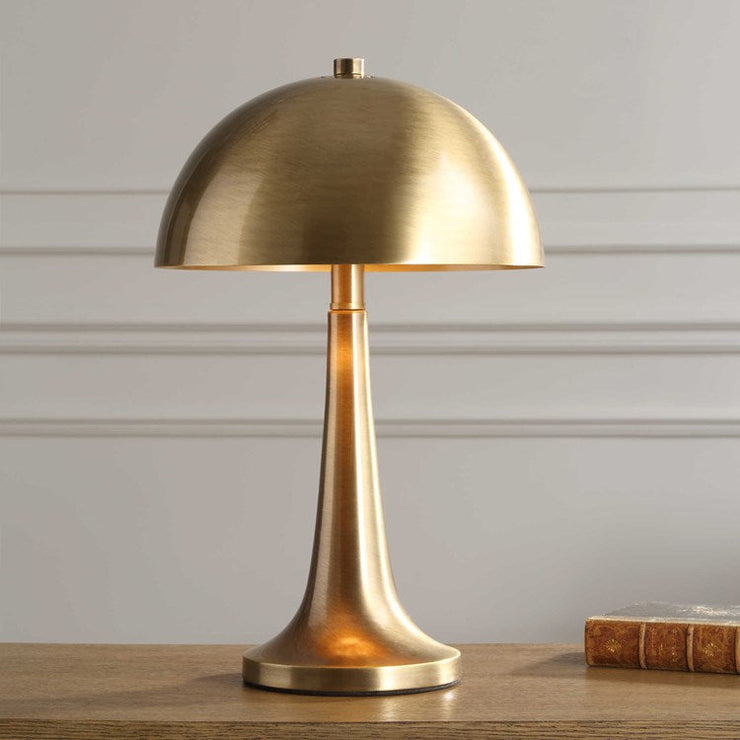 Uttermost Dame Antiqued Brass Iron Table Lamp