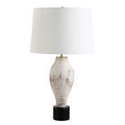 Uttermost Magdaline Porcelain Table Lamp With White Linen Shade