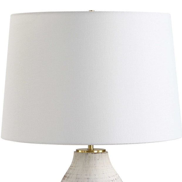 Uttermost Magdaline Porcelain Table Lamp With White Linen Shade