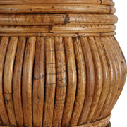 Uttermost Reed Honey Rattan Table Lamp With White Linen Shade