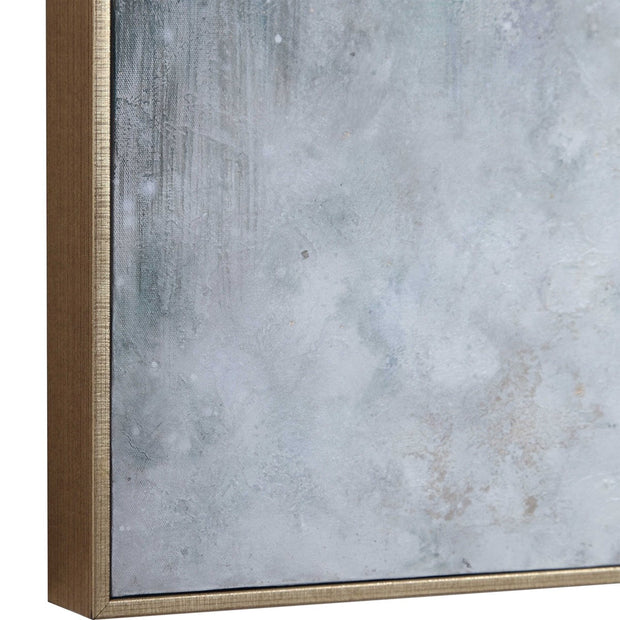 Uttermost Divide Teal and Aqua Hand Painted Canvas