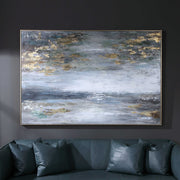 Uttermost Dawn To Dusk Abstract Landscape Hand Painted Canvas